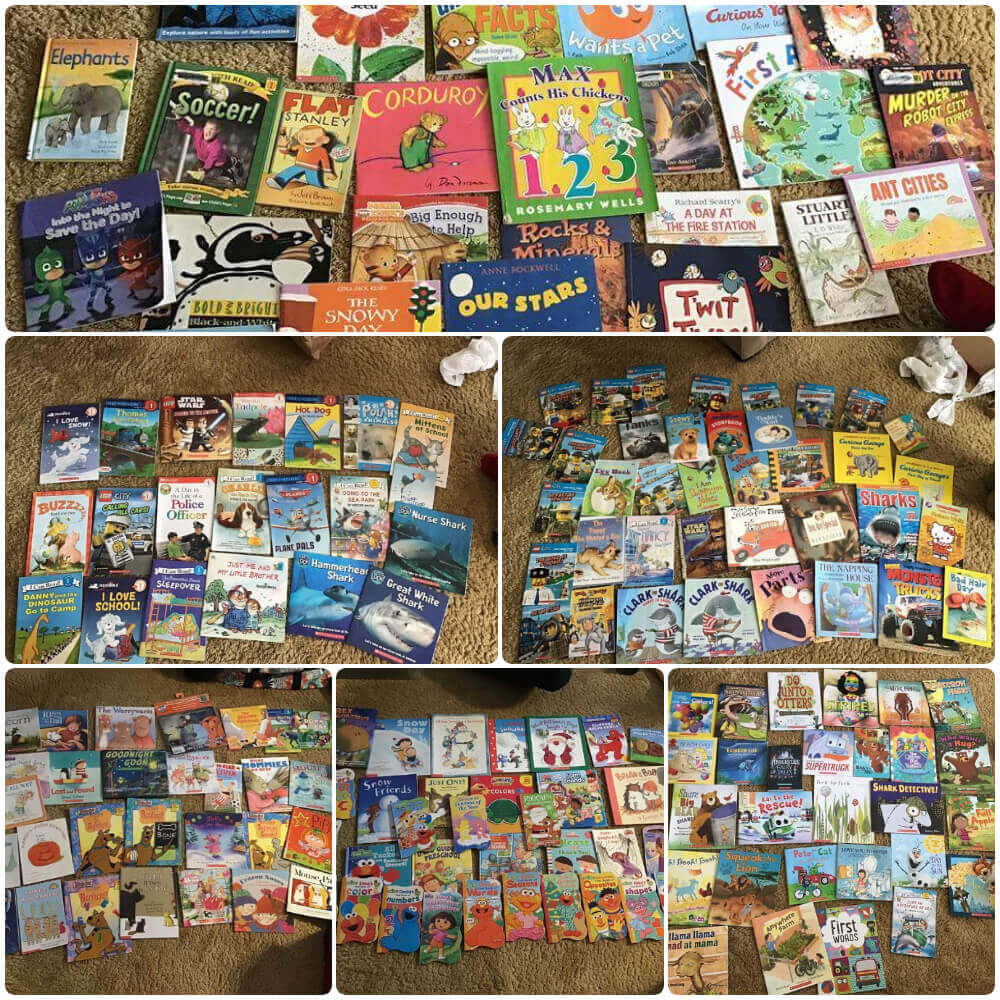 Books donated for the children