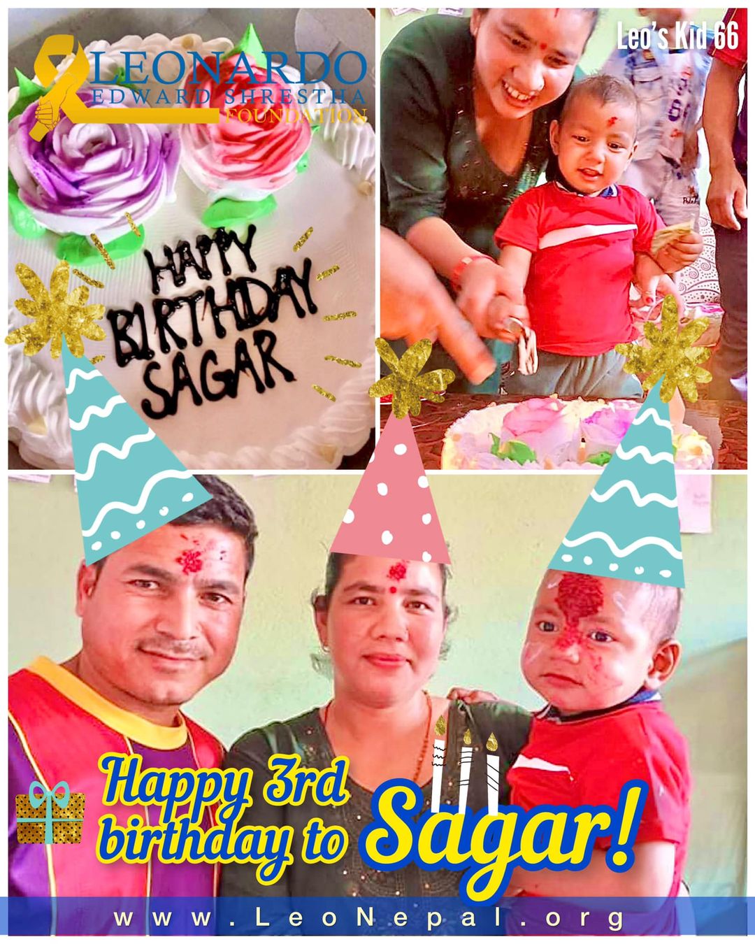 Happy 3rd birthday to Sagar!